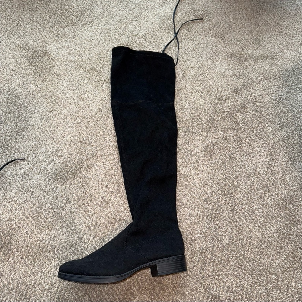 NWOT! Circus by Sam Edelman Black Suede Over-the-Knee Boots - 9 - Picture 2 of 5